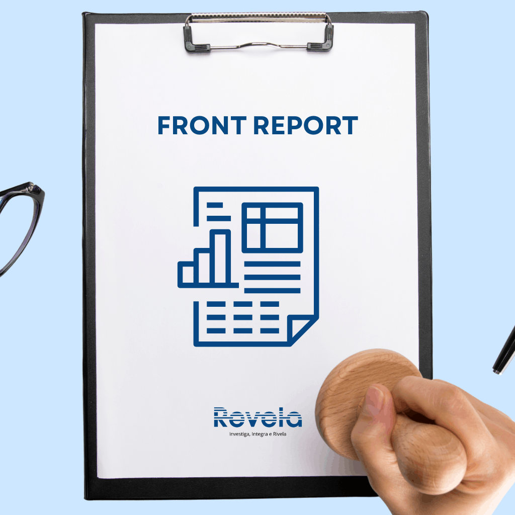 Front Report per aziende di Revela SRL con panoramica iniziale dei dati aziendali